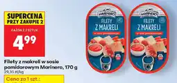 Biedronka Filety z makreli w sosie pomidorowym Marinero oferta