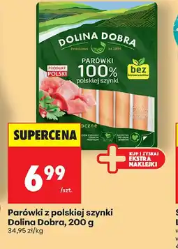 Biedronka Parówki z polskiej szynki Dolina Dobra oferta