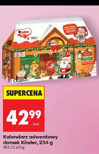 Biedronka Kalendarz adwentowy domek Kinder oferta