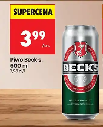Biedronka Piwo Beck's oferta