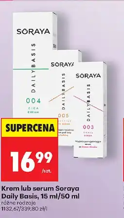 Biedronka Krem lub serum Soraya Daily Basis oferta