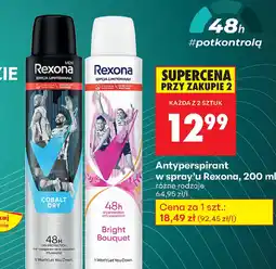 Biedronka Antyperspirant w spray'u Rexona oferta