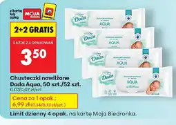 Biedronka Chusteczki nawilżane Dada Aqua oferta