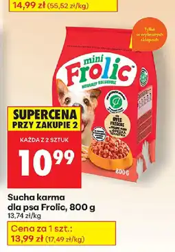 Biedronka Sucha karma dla psa Frolic oferta