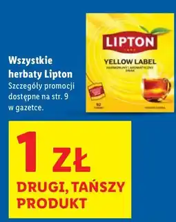 Lidl Herbata Lipton Yellow Label oferta
