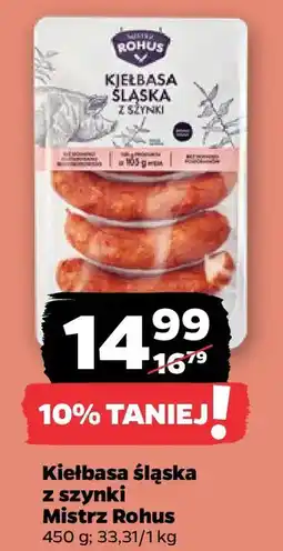 Netto Kiełbasa śląska z szynki Mistrz Rohus oferta