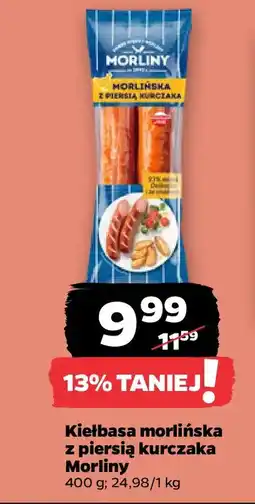 Netto Kiełbasa morlińska z piersią kurczaka Morliny oferta