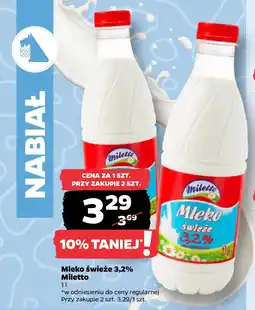 Netto Mleko świeże 3,2% Miletto oferta