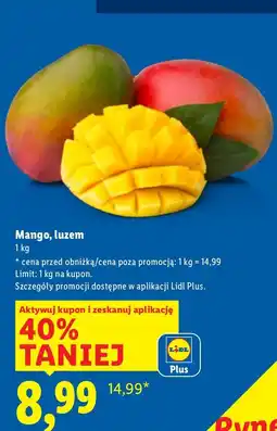 Lidl Mango luzem Lidl oferta