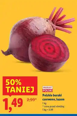 Lidl Buraki czerwone luzem Lidl oferta