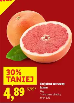Lidl Grejpfrut czerwony luzem Lidl oferta