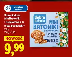 Lidl Mini batoniki z nerkowców à la rogal poznański Dobra kaloria 102g oferta