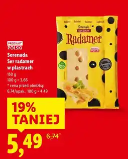 Lidl Ser Serenada Ser radamer w plastrach oferta
