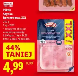 Lidl Szynka Pikok Szynka konserwowa, XXL oferta