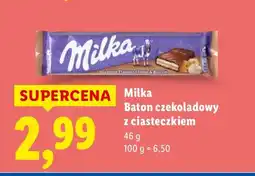 Lidl Baton czekoladowy z ciasteczkiem Milka oferta