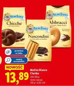 Lidl Ciastka Mulino Bianco Abbracci con Cacao e Panna Fresca oferta