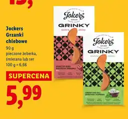 Lidl Grzanki chlebowe Jockers pieczywo żeberkа, śmietana lub ser oferta