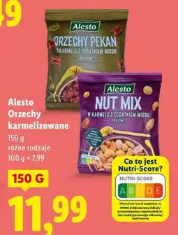Lidl Orzechy karmelizowane Alesto różne rodzaje oferta