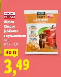 Lidl Chipsy jabłkowe z cynamonem Alesto oferta