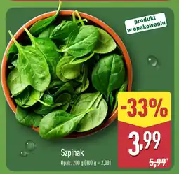 ALDI Szpinak 200 g Aldi oferta