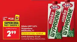 Biedronka Mleko UHT 3,2% Wypasione 1l Mlekovita oferta