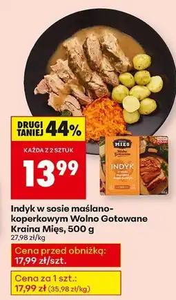 Biedronka Indyk w sosie maślano-koperkowym Wolno Gotowane Kraina Mięs 500 g oferta