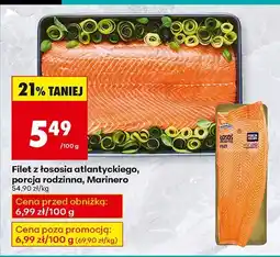 Biedronka Filet z łososia atlantyckiego, porcja rodzinna, Marinero oferta