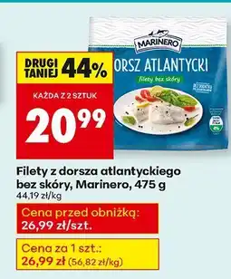 Biedronka Filety z dorsza atlantyckiego bez skóry, Marinero, 475 g oferta