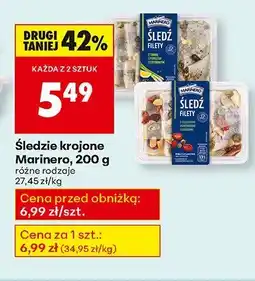 Biedronka Śledzie krojone Marinero, 200 g oferta