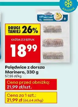 Biedronka Polędwice z dorsza Marinero, 330 g oferta