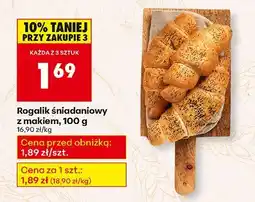 Biedronka Rogalik śniadaniowy z makiem, 100 g Biedronka oferta