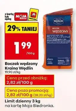 Biedronka Boczek wędzony Kraina Wędlin oferta