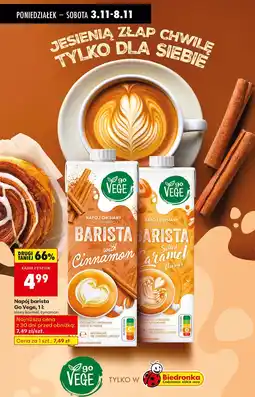 Biedronka Napój barista Go Vege, 1 l: słony karmel oferta