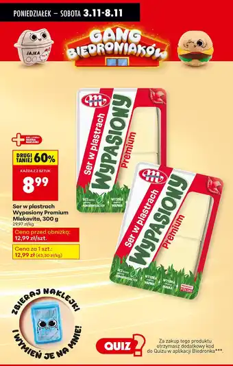 Ser w plastrach Wypasiony Premium Mlekovita