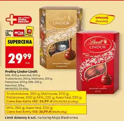 Biedronka Praliny Lindor Lindt: Assorted, 225 g oferta
