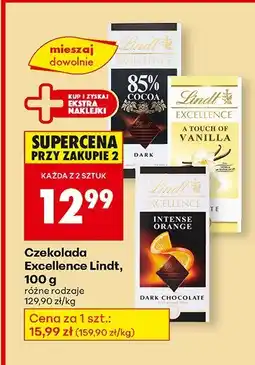 Biedronka Czekolada Excellence Lindt, 100 g różne rodzaje oferta