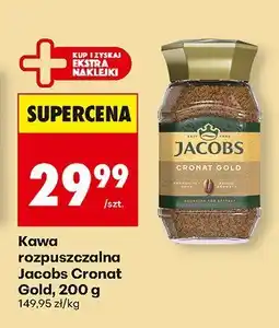 Biedronka Kawa rozpuszczalna Jacobs Cronat Gold 200 g oferta