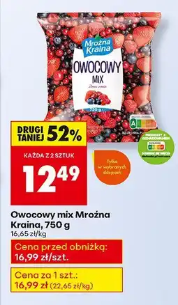 Biedronka Owocowy mix Mroźna Kraina, 750 g oferta