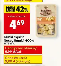 Biedronka Kluski śląskie Nasze Smaki, 400 g oferta