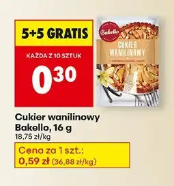 Biedronka Cukier wanilinowy Bakalito 5+5 gratis oferta