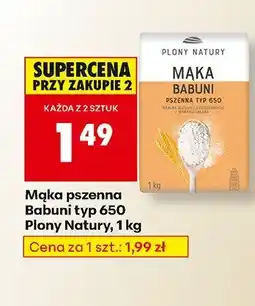 Biedronka Mąka pszenna Babuni typ 650 Plony Natury oferta