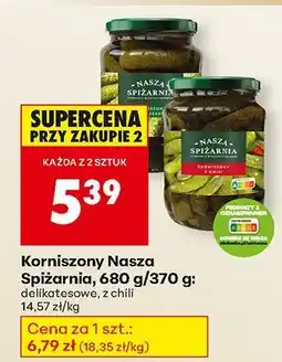 Biedronka Korniszony Nasza Spiżarnia: delikatesowe oferta