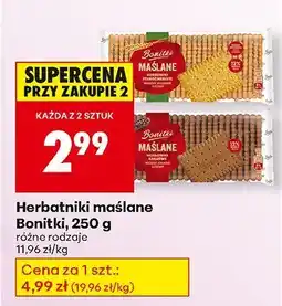 Biedronka Herbatniki maślane Bonitki oferta