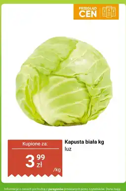 Biedronka Kapusta biała luz Biedronka oferta