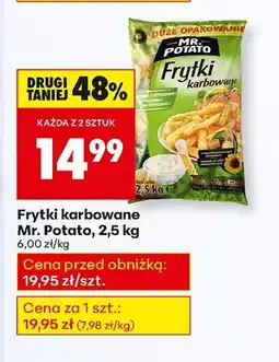 Biedronka Frytki karbowane Mr. Potato, 2,5 kg oferta