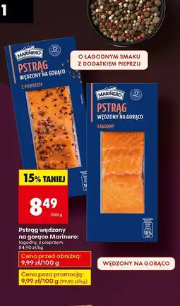 Biedronka Pstrąg wędzony na gorąco Marinero łagodny oferta