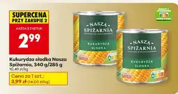 Biedronka Kukurydza słodka Nasza Spiżarnia oferta