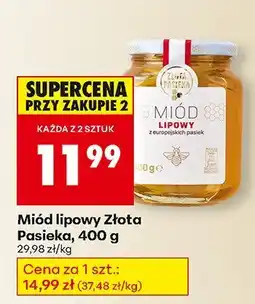 Biedronka Miód lipowy Złota Pasieka oferta