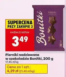 Biedronka Pierniki nadziewane w czekoladzie Bonitki oferta