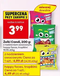 Biedronka Żelki Candi z nadzieniem owocowym oferta